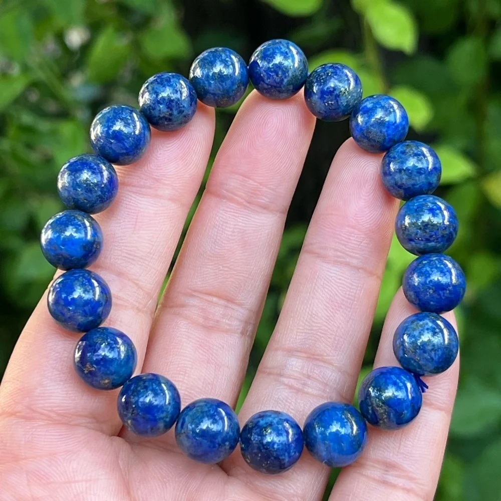 10.5mm stretchable lapis lazuli bracelet‎